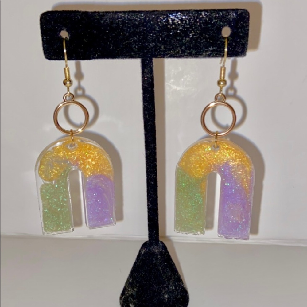 Mardi Gras Earrings